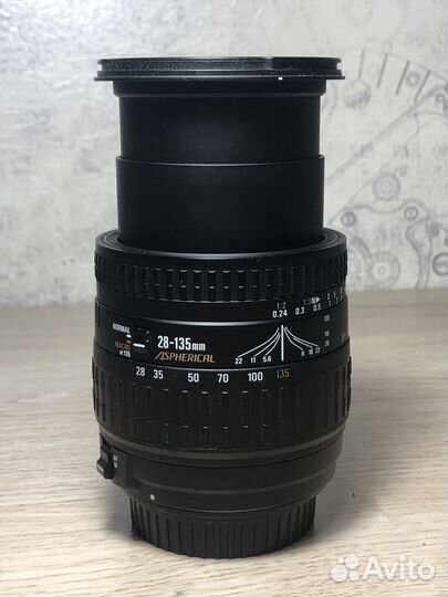 Объектив sigma zoom 28-135mm 3,8-5,6 canon ef