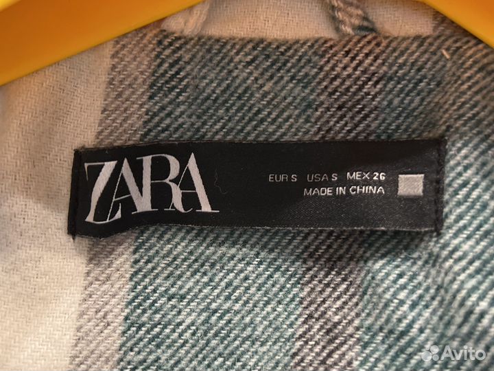 Рубашка в клетку женская zara