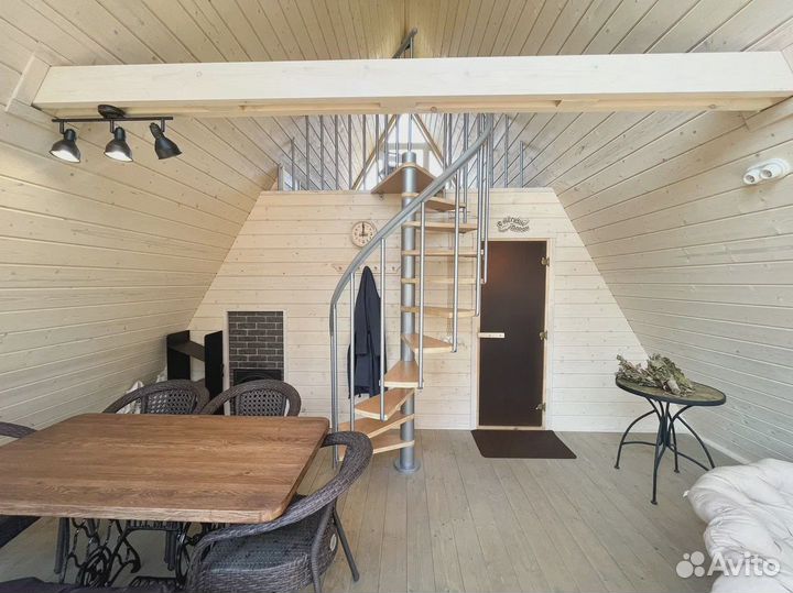 Баня a-frame 6х8 под ключ