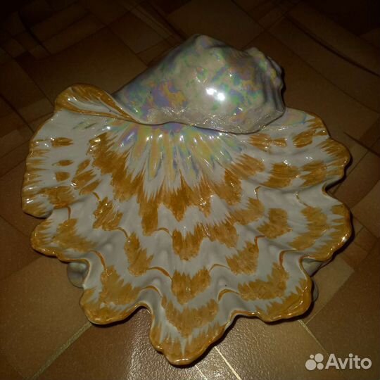 Ваза-конфетница ракушка СССР