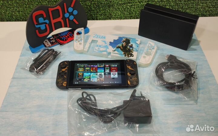 Nintendo Switch 2Rev. Шитый, 290гб. Море игр