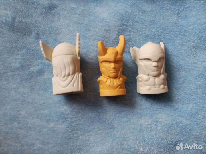 Ластики стиратели Марвел: 2 шт. Черная вдова и тор