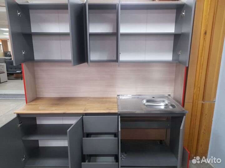 Кухонный гарнитур Графит. Новый