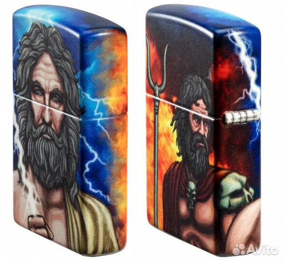 Зажигалка Zippo 49193 Greek God Clash Design