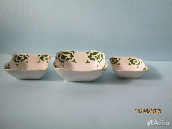 Салатники фарфоровые Дулево (набор)