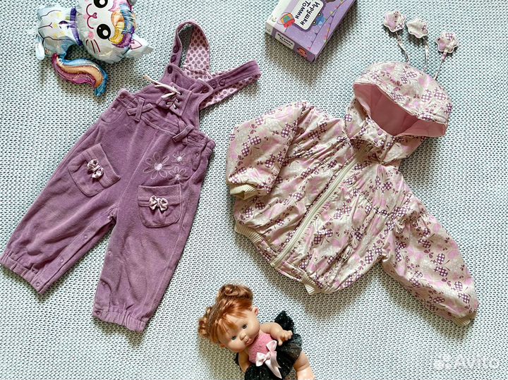 Костюм 80-86 куртка и штаны для девочки