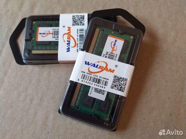 8Gb память ноутбука (DDR3 PC3 10600S 1333MHz)