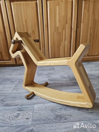 Лошадка качалка деревянная