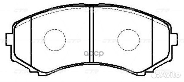 Ckmz-60 Колодки тормозные дисковые перед