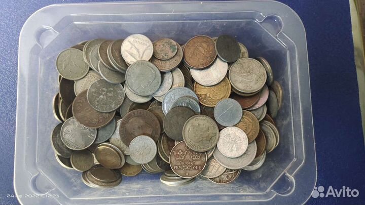 1 кг монет Европы до 1960 года