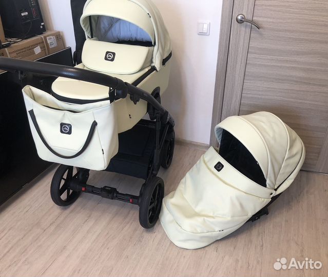 Коляска Adamex Mobi air 2в1 (эко-кожа)