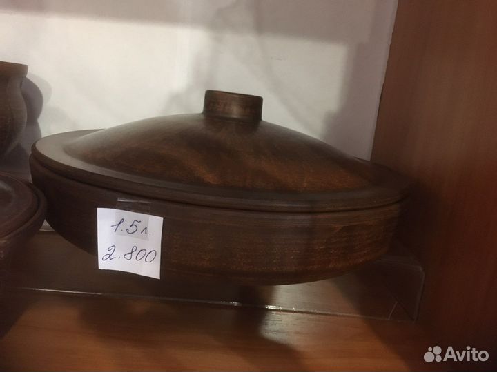 Посуда из Красной глины, молочнние. Новое