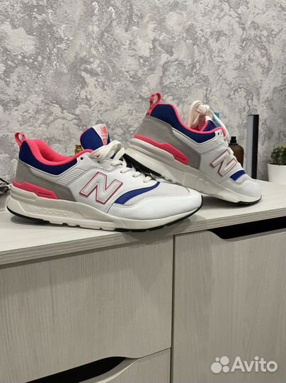Кроссовки New balance 997h(white/pink/laser blue)