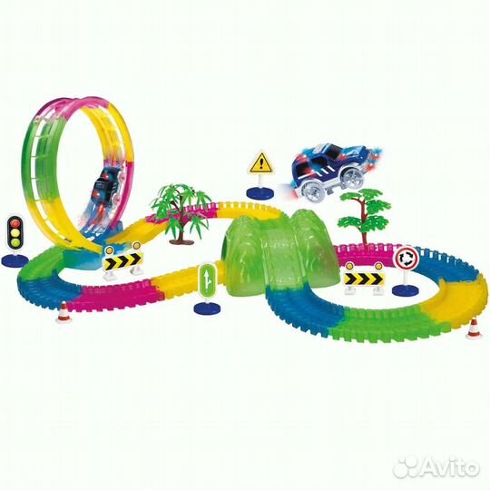 Гибкий трек с машинкой