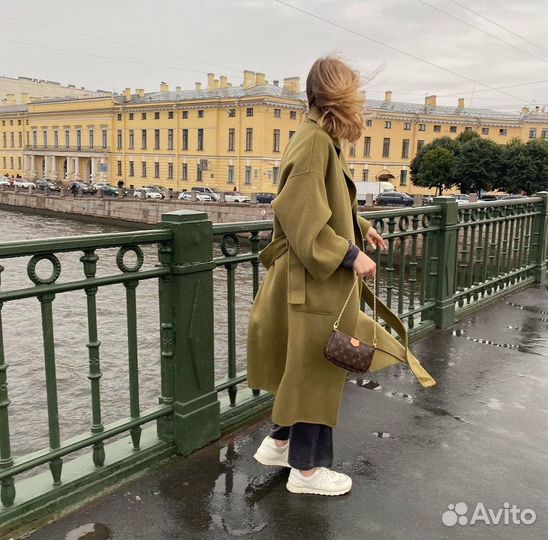 Пальто mango 70% шерсть