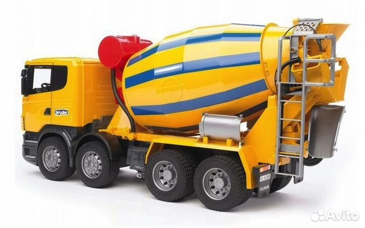 Игрушка-бетономешалка Bruder 03554 Scania, пластик