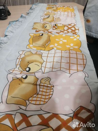 Мягкие бортики для детской кроватки