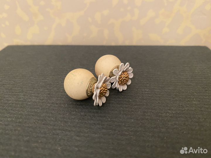 Серьги двусторонние