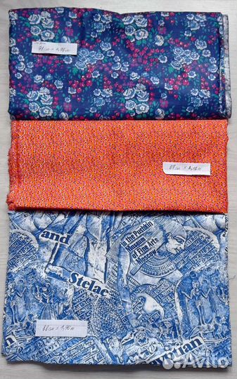 Ткань хлопок, фланель, шёлк СССР