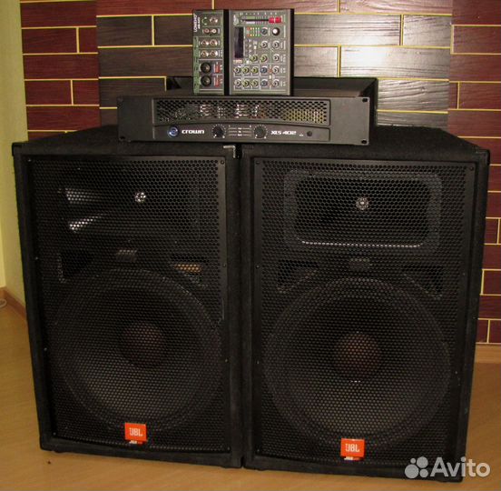 Колонки JBL 1000W Усилитель Crown Микшер Lomeho BT