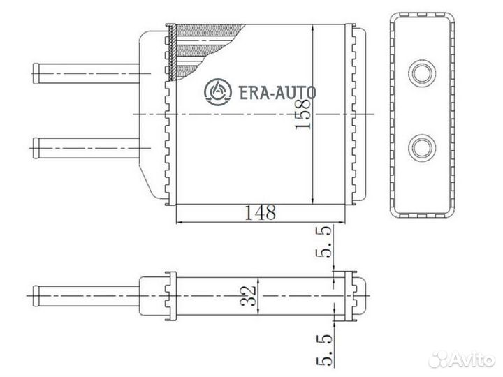 Stellox 10-35050-SX Радиатор печки