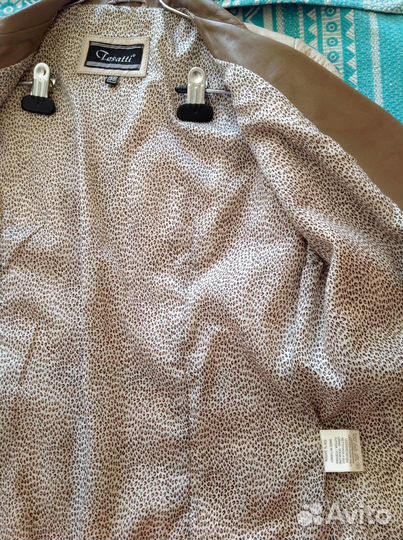 Кожаный тренч