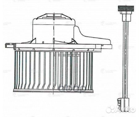 Электровентилятор отопителя LFH0863 luzar