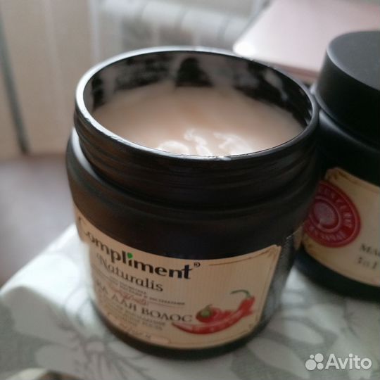 Две маски для волос с перцем