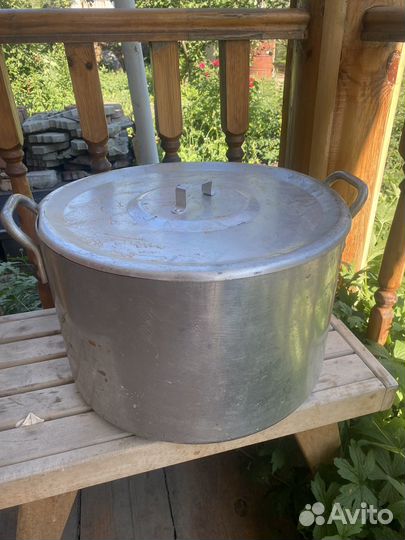 Кастрюля-Бак из пищевого алюминия с ручками 50 лит