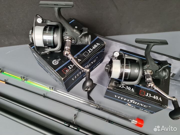 Фидерные спиннинги комплект с катушками
