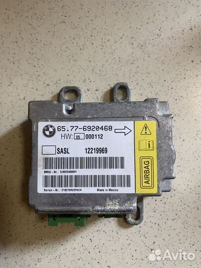 Блок управления airbag BMW 7 e65 б/у.Разбор
