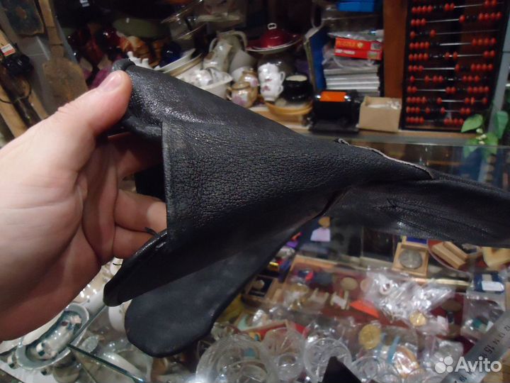 СССР краги кожаные, состояние новых