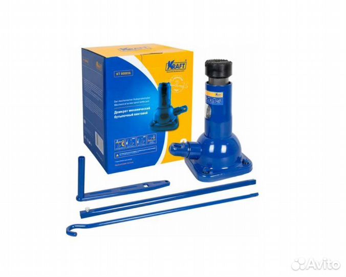 Домкрат мех. винтовой бутылочный 2т (197-408мм)