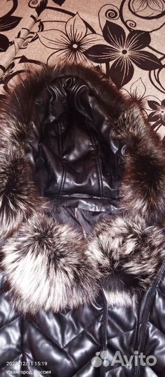 Пуховик зимний длинный женский 50 размер