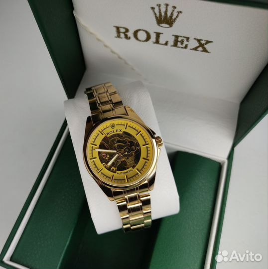 Женские Часы Rolex механические скелетоны