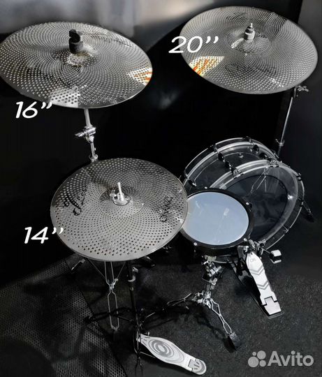 Комплект тихих тарелок Chang JLess 14-18-18 Silver