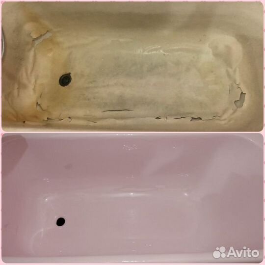 Реставрация ванн жидким акрилом /литьевым мрамором
