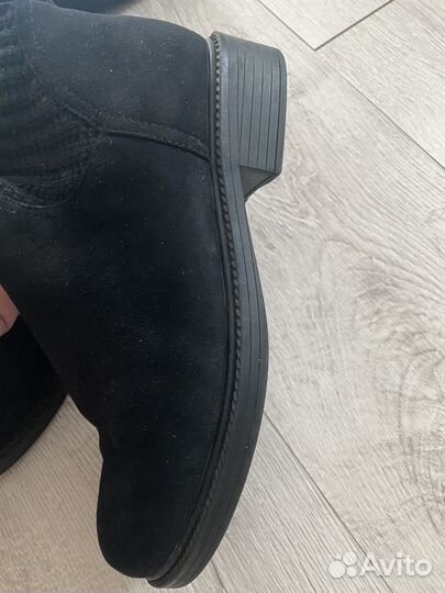 Сапоги зимние демисезон замша чулки 39 размер