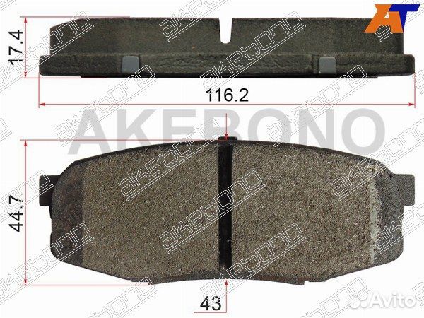 Колодки тормозные задние toyota land cruiser