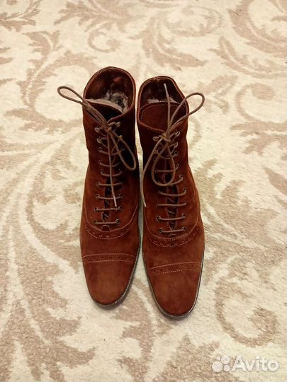 Ботинки женские 37 размер натуральная замша