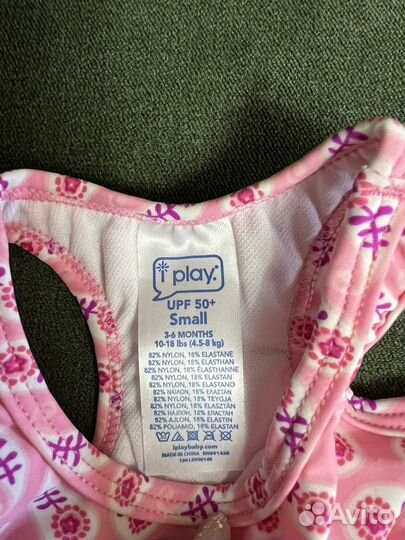 Купальник для девочки 3-6 месяцев новый