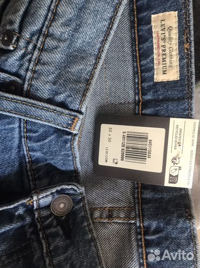 Джинсы мужские levis 511 w33 l30