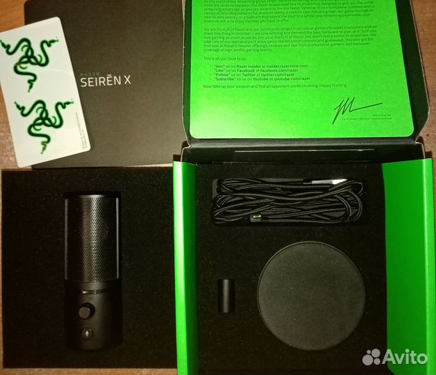 Микрофон Razer Seiren X для стриминга и игр