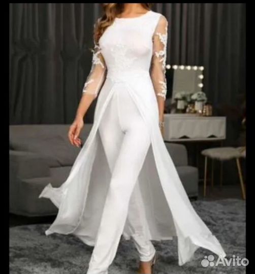 Кружевное платье для невесты или беременной