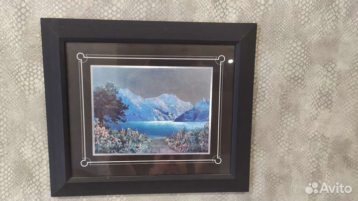 Картина настенная, вид на горы, цена за 2шт