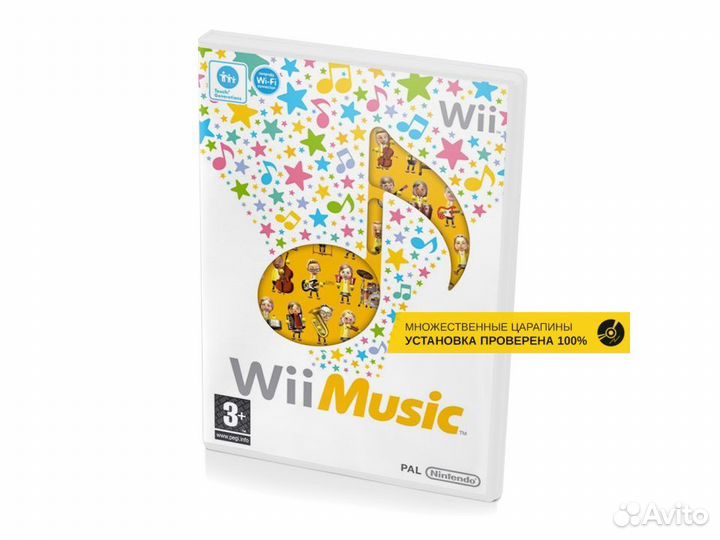 Wii Music, б/у, множ.царап., английский (Wii)
