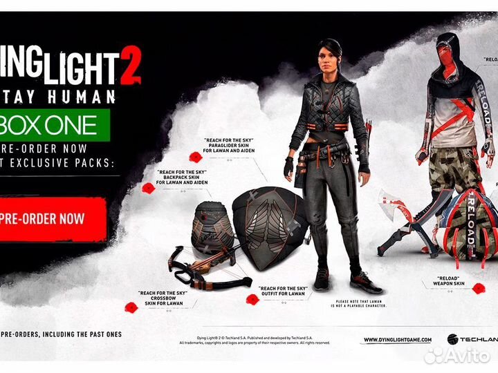 Код на бонусы предзаказа Dying Light 2 Xbox One