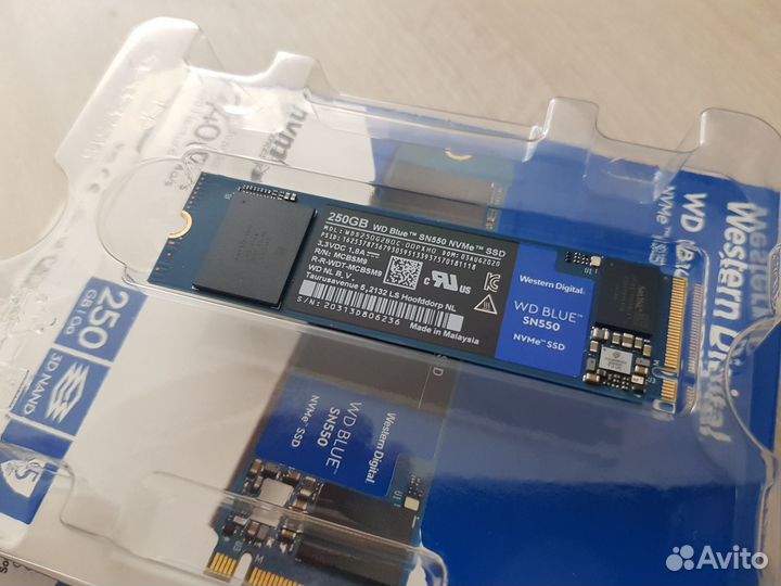 SSD 250 Gb WD blue SN550 NVMe PCI-E