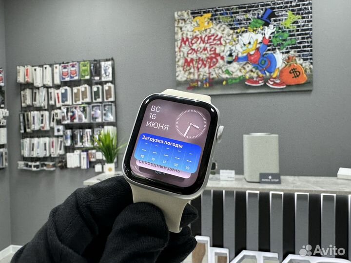 Часы Apple Watch SE 2Gen 44mm Silver (акб 100)