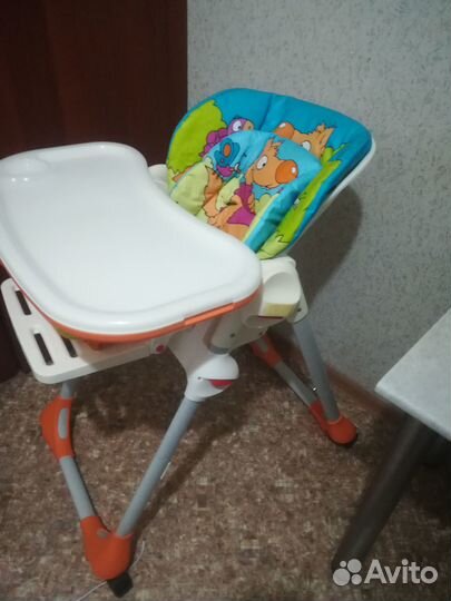 Стульчик для кормления chicco polly 2 в1